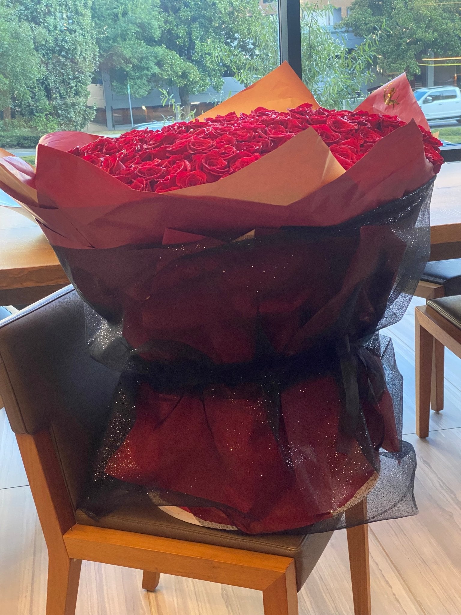 300 ROSES WRAPPED – Enchanted Blooms ATL