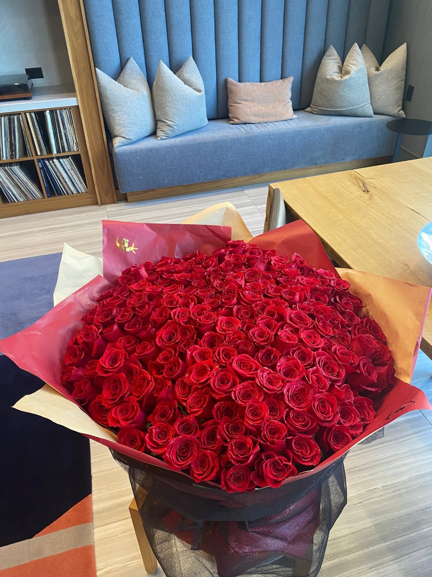 100 ROSES WRAPPED – Enchanted Blooms ATL