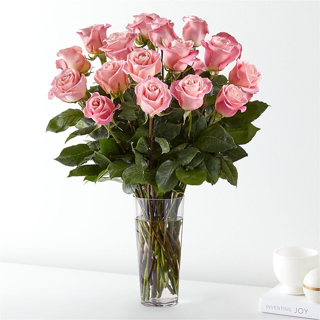 Long Stem Pink Rose – Enchanted Blooms ATL