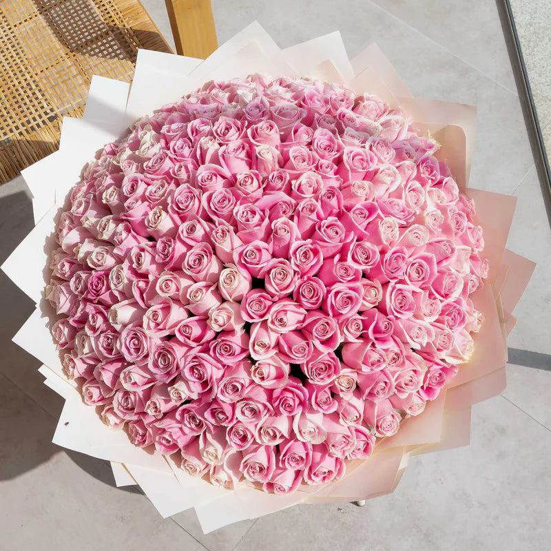 300 ROSES WRAPPED – Enchanted Blooms ATL